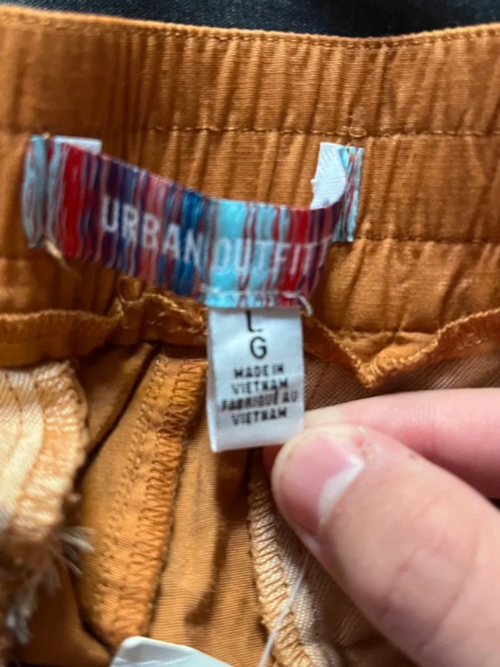 Urban Outfitters Orange Cargo Shorts